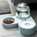 Food Grade Plastic Automatic Double Dog & Cat Bowls 1.8L Leak Proof Water Fountain Pet Self Feeder