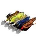 Durable Printed Metal Chatterbait Bladed Jig Buzz Vibra Lure for Pike Saltwater & Freshwater Float Fishing Stream River Lake