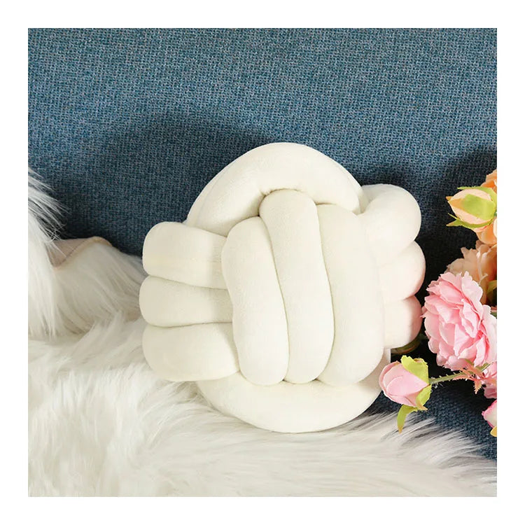 Modern Home Decoration Sofa Bed Round Knot Ball Cushion Household Throw Pillow