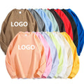 Wholesale Custom Print Plain Pullover Cotton Polyester Essential Drop Shoulder Men'S Crewneck Sweatshirt