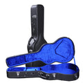 WC09-C2 RM Rainbow 41-Inch Folk Music Acoustic Guitar ABS PVC Leather Padded OM LP Hard Case with Velvet Lining Handmade Handle