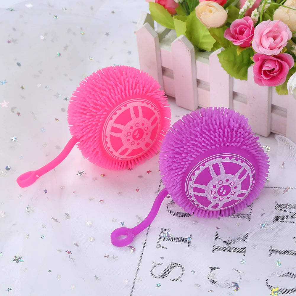Kehui Hot Selling Tiktok Puffer Ball Toy Anti-Pressure Plastic Luminous Tire Stress Relief Kids' Toy for Age Range 5-7 Years
