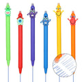 Cute Cartoon Monster Erasable Pen Good Quality Press 0.5mm Blue Bullet Head Easy to Wipe Neutral Pen