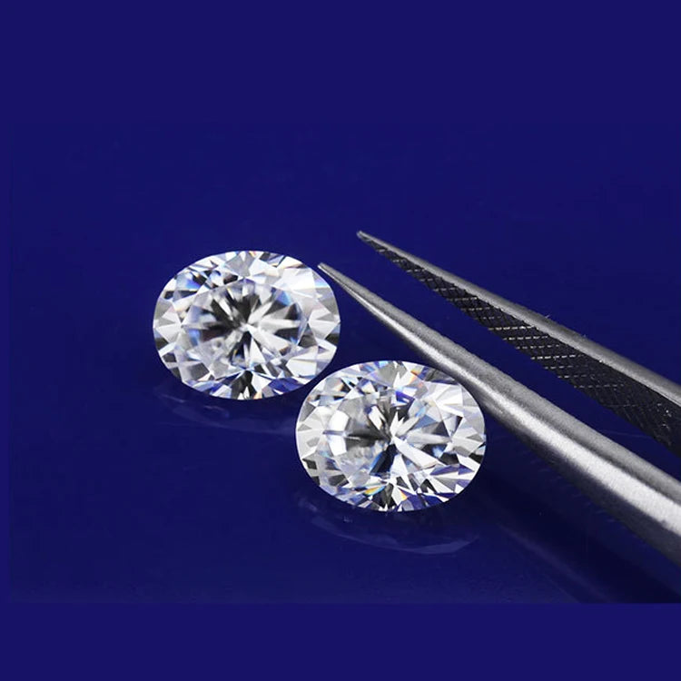 VVS1 Oval Cut White D EF GH IJ Moissanite Diamond 7x9mm 2 Carats Loose GRA Lab Synthetic Moissanite