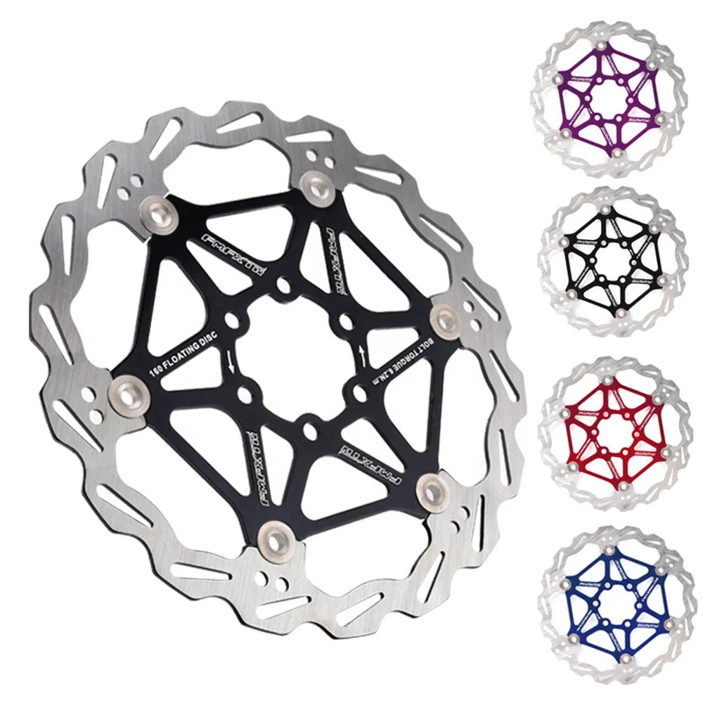 Mountain Bike Bicycle Floating Disc Bicycle Brake Disc Material Is Steel and Aluminum Alloy Bracket Size 160/180/203mm