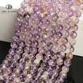 JD Wholesale Semi-precious 6mm/8mm/10mm Natural Astrist Amethyst Round Quartz Crystal Loose Spacer Beads for Jewelry Making