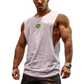 Custom Broccoli Graphics Sleeveless T Shirt Men's Cut Off Shirt Men Deep Cut Gym tank Top Men