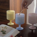 Wholesale Creative High Stem Wine Glass Candle Vessels MegaBDM