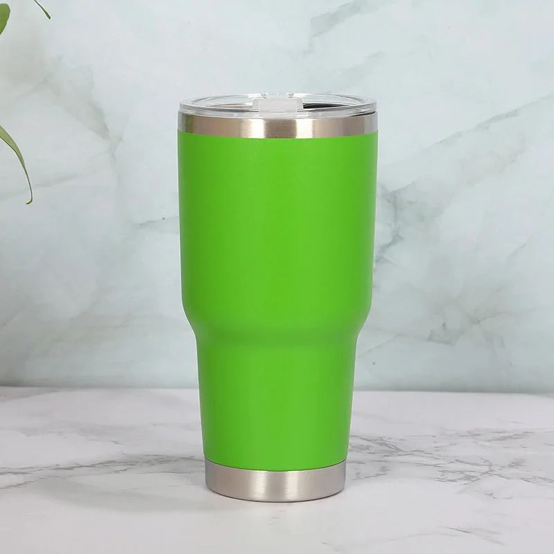 HZ USA Warehouse Sublimation Stainless Steel Tumbler 15 oz 20 oz 30 oz Blanks Tumblers With Rubber Bottom Metal Straw