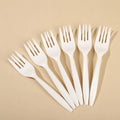 Manufacturer Cornstarch Cutlery Degradable 6.5 Inches Disposable Cornstarch Fork For Dessert Fruit Fork