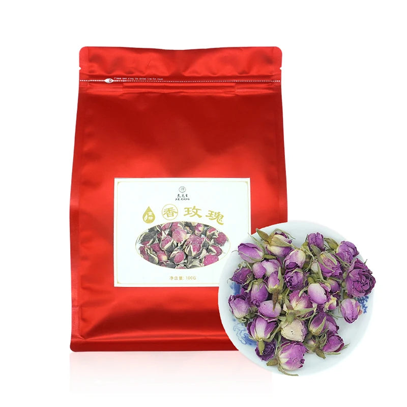 Natural Dried Pink Rose Buds Tea Low Price Quality Flower Rose Tea 100g Packaging Free OEM Accepted