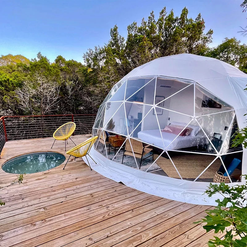 Domos Glamping Igloo Luxury Canvas for Sale Geo Dome Tent