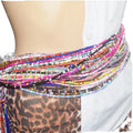 JC Crystal Wholesale Bohemian Seed Beads Waist Chain Body Chains Fashion Chain Belt Women Waist