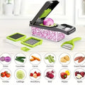 Best Sell 15 in 1 Multifonctional Potato Onion Cutter Fruits Slicer Manual Vegetable Chopper Kitchen Gadgets