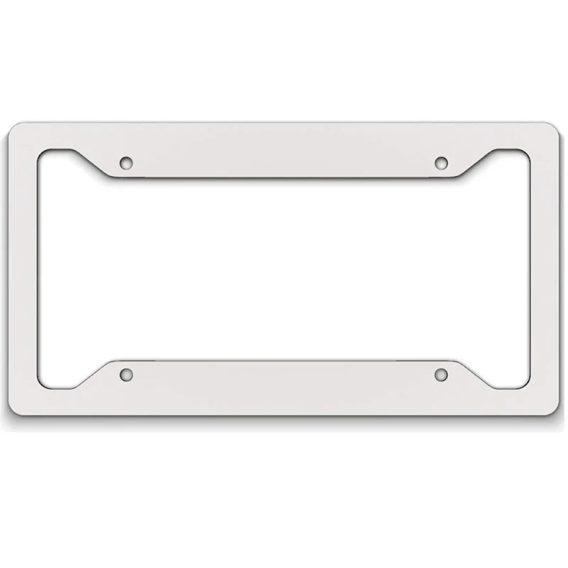 6x12 Inch Sublimation Metal Frame Aluminium Car License Plate Photo Holder for Vehicle Use