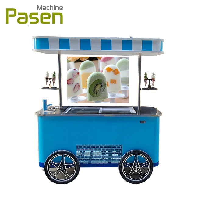 Cart Selling Juice and Ice Cream Ice Cream Truck Mobile Food Cart