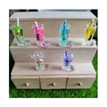 Unisex Luminous 3D Drink Cups Resin Clear Fruit Shoes Shape Bottle Mini Doll House Keychain Ornament