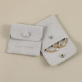PUPPYSEW Custom Microfiber Jewelry Pouches Jewelry Packaging Button Bags Hign Quality Jewelry Pouch with Logo Customized