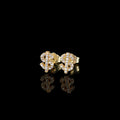 Hip Hop Jewelry Stud Earrings Iced Out 3A Zircon Dollar Sign Gold Plated Earrings for Men