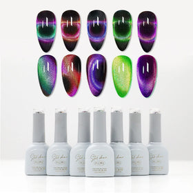 Cat Eye Gel Nails Supplies Salon High Pigmented Korean 10ml Magnetic 9D Manufacturer Low Price Cat Eye Gel Polish Set