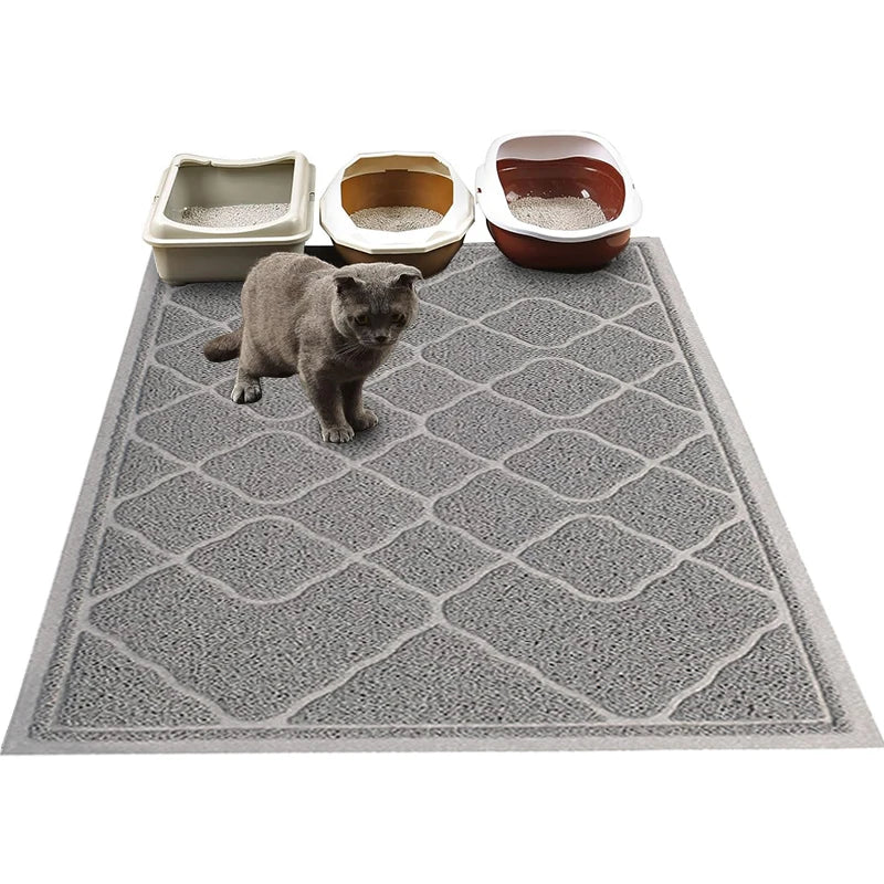 Pet Supplies Cat Toilet Litter Mat PVC Coil Large Waterproof Cat Litter Mat Pet Cat Litter Trapper Mats
