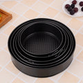 6 Piece Non-Stick Round Leakproof Springform Cake Pan Set Oven Safe with Removable Bottom Color Box Included