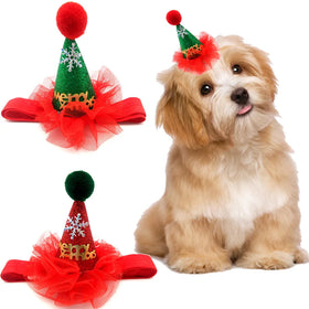 Wholesale Cheer Christmas Hat with Decoration for Pet Dogs
