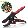 SUNSHINE Ratchet Garden Pruning Shears for Gardening Trimming Scissors Hydroponic Plant Pruner