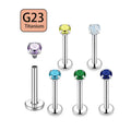 G23 Cartilage Earrings Tragus Rings Wholesales 6 8 10mm Helix Earrings Titanium 16g Lip Piercing Labret Lip Rings