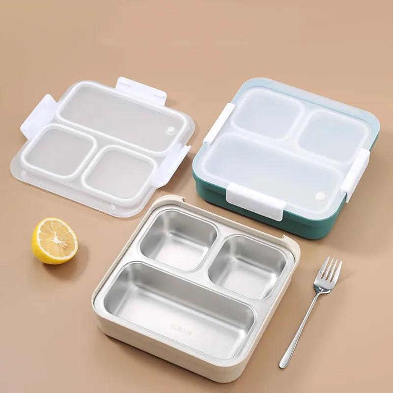 316 Stainless Steel Insulated Lunch Box Food Grade Kid's Compartment Lunch Box Can Be Customized