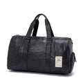 Wholesale Price Fashionable PU Leather Gym Bag Duffle Handbag with Zipper Closure