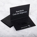 Custom Black Cardboard Wallet Envelopes with UV Logo for Business Cards Credit Card Covers Gift Card Use Custom Design Available
