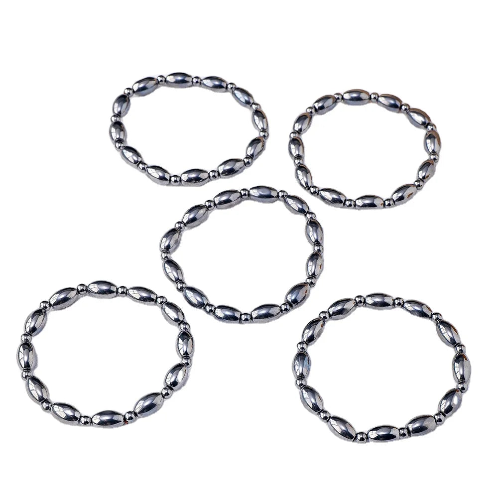 Wholesale Crystals Healing Stone Natural Terahertz Beads Bracelet Jewelry Crystal Crafts
