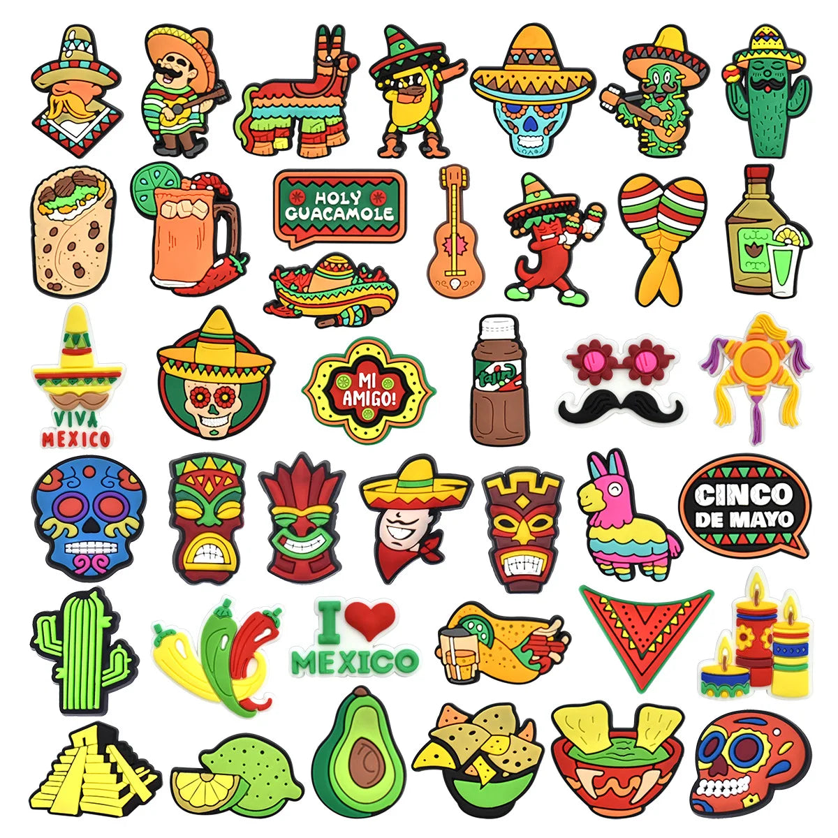 OEM Customizable Soft PVC Cartoon Shoe Charms New Design Wholesale Decorations Personalized Shoe Decorations