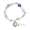 Crystal Lucky Lotus Colored Glaze Bracelet Yuan Bao Retro Ruyi Beaded Bracelet Jewelry Wholesale Women