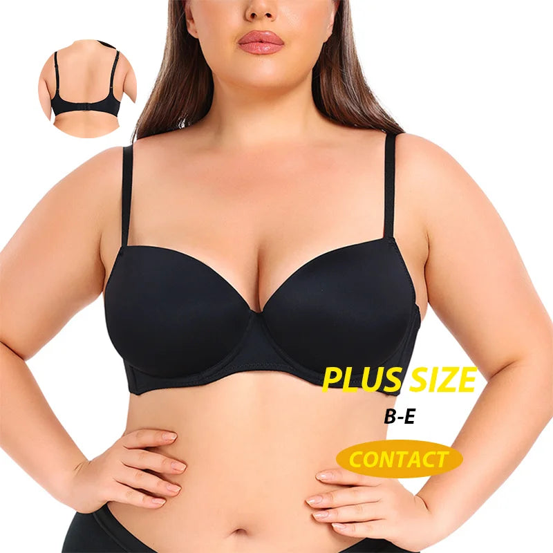 CUSTOM Women's T-Shirt Bra B C D E Cup Plus Size Bra for Women