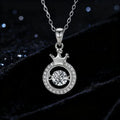 Hundred S925 Moissanite Spirit Series Crown Necklace Sterling Silver Bone Fashion Women Romantic Pendant Necklaces