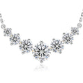 Moissanite Diamond 1.7-5 Carat Heart Necklace Engraved I LOVE YOU Wife Weeding Birthday Gift 925 Sterling Silver Women Necklace