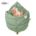 Best Selling Luxury Cat Bed Factory ODM Floral Pattern Leaf Design Cave Bed Made with Natural Materials