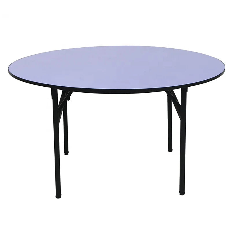 White Modern Foldable Plastic Buffet Table for Outdoor Events & Hotel Use Round Design SD-R150