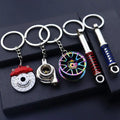 Car Accessories Speed Gearbox Gear Head Spinning Manual Transmission Lever Lightweight Waterproof Zinc Alloy Turbo Keychain