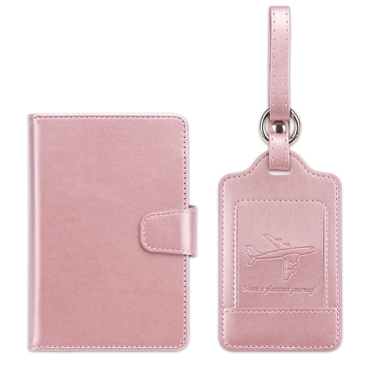 Gold Supplier Heavy Duty Waterproof Travel Set PU Leather Passport Holder Card Holder Luggage Tag Combo