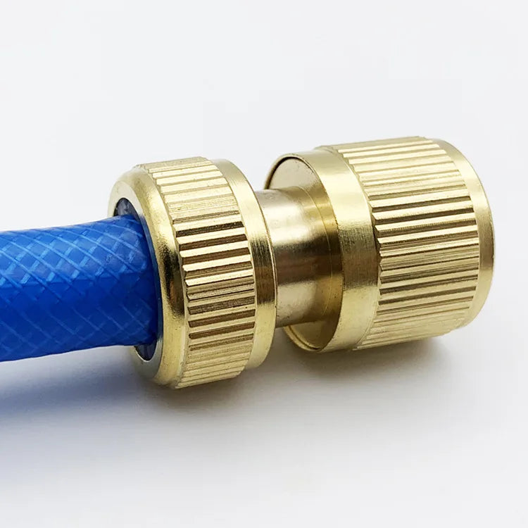 1/2 Inch Water Wash Gun Hose Quick Connector Garden 1/2 Hose Quick Connect Brass Connector