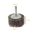 Mounted Point Cylinder Sanding Cloth Flap Wheel with Shaft Grinding Head Aluminum Oxide Abrasive Polishing Wheel OEM