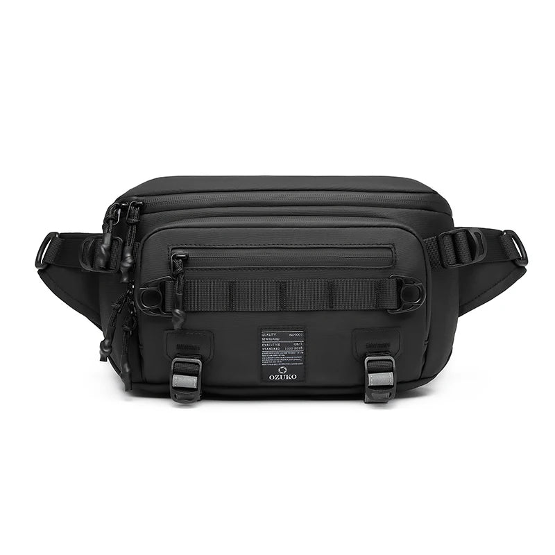 Ozuko 9655 Sales Multifunctional Fanny Pack Lightweight Cycling Crossbody Bag Trendy Diagonal Shoulder Men Waist Pouch