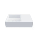 Modern Custom Size Rectangular Corner Wall Hung Matte Gloss Artificial Stone Sink Polished Eco-Friendly Easy Clean Bathroom
