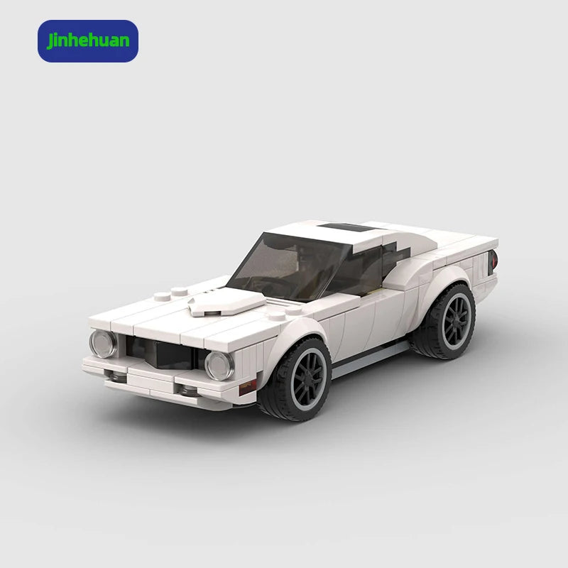 Hot Selling Products Creative Moc Bricks Set White Building Block Sportcar for Girl Car Building Block Sets