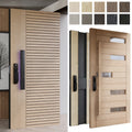 Australia Modern Luxury Main Smart Locks Security External Timber Front Door Hotel Villa Solid Wood Exterior Hotel Room Doors
