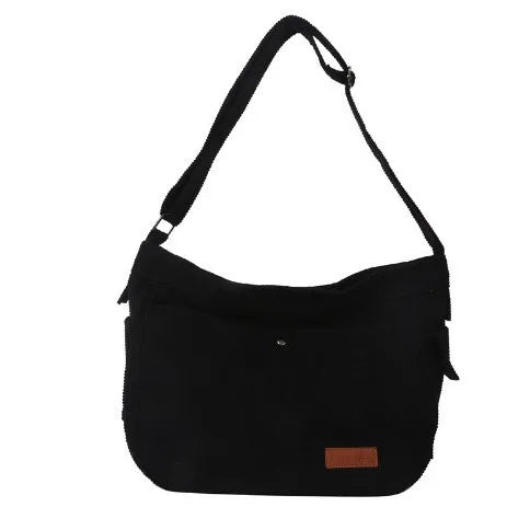 2025 Luxury Women's Large Capacity Corduroy Crossbody Tote Bag High-End Shoulder Bag with Button Closure Trendy and Stylish