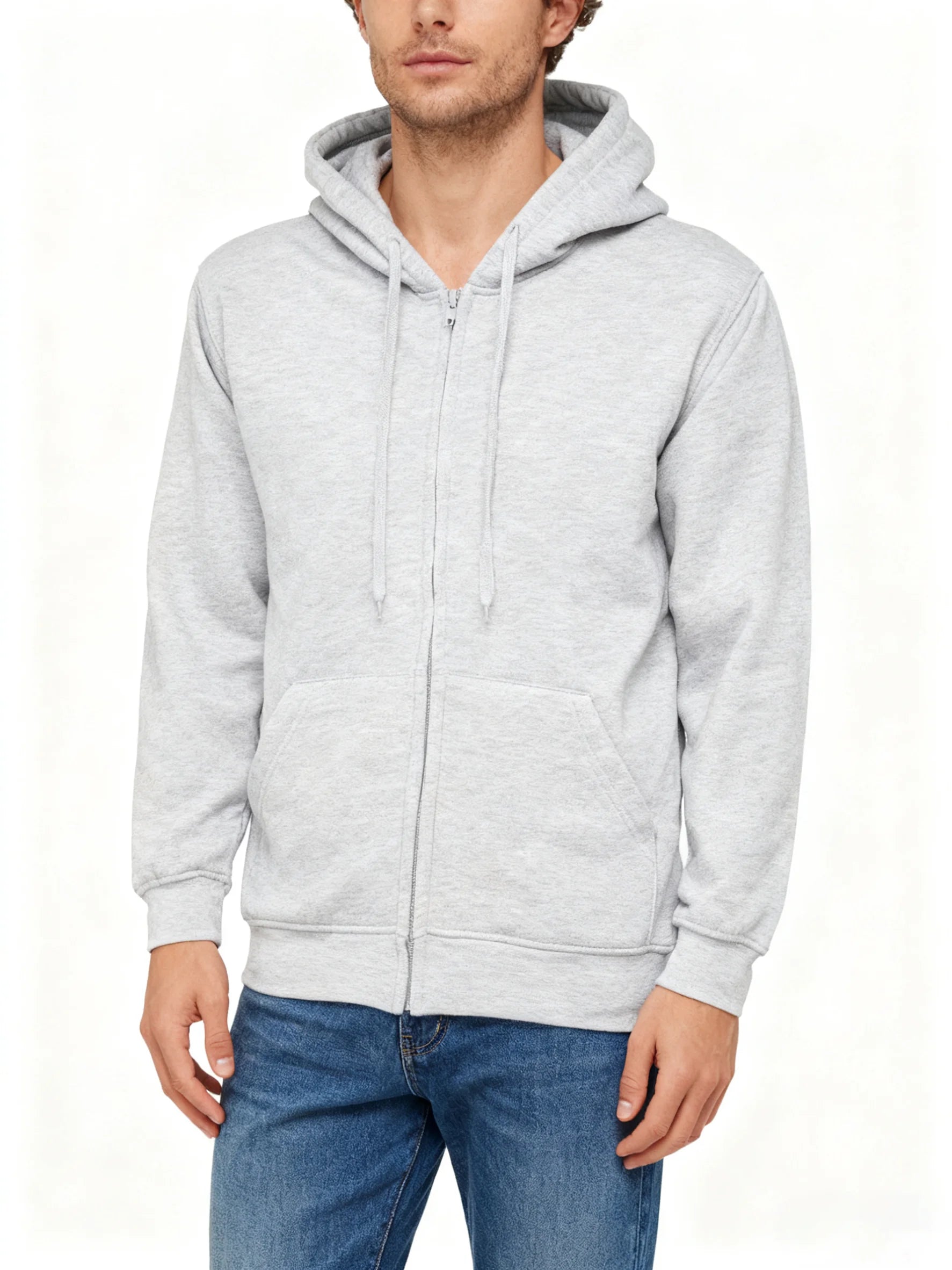 Fitspi Full Zip Hooded Sweatshirt Unisex Heavyweight Casual Hoodies